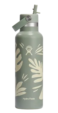 Trinkflasche Standard Flex Deckel m. Strohhalm 620ml bot