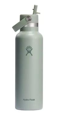 Trinkflasche Standard Flex Deckel m. Strohhalm 620ml agave