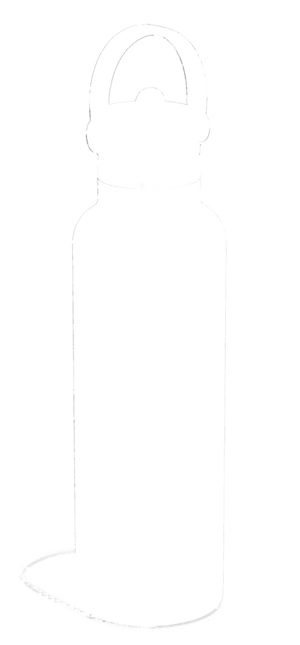 Trinkflasche Standard Flex Deckel m. Strohhalm 620ml birch