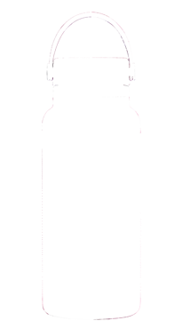 Trinkflasche Wide Flex Deckel 945ml reef