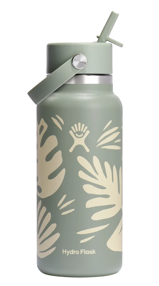 Trinkflasche Wide Flex Deckel Strohhalm 945ml bot