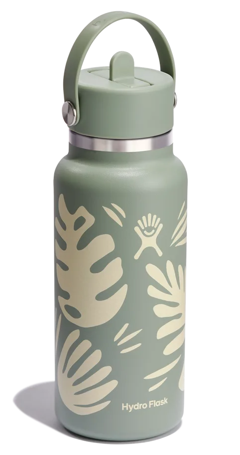 Trinkflasche Wide Flex Deckel Strohhalm 945ml bot