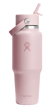 Trinkflasche Travel Wide Flex Deckel Strohhalm 945ml trilli