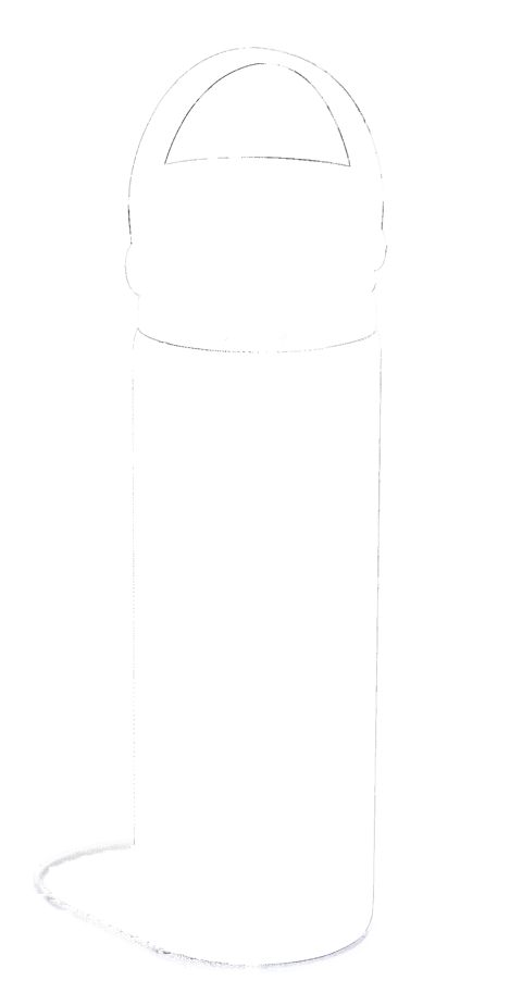 Trinkflasche Wide Flex Sip Deckel 590ml schwarz