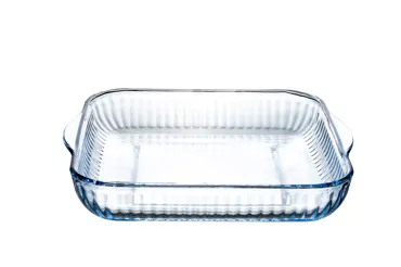 Auflaufform quadr. mit Prägung 30x27.4cm