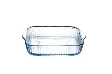 Auflaufform quadr. mit Prägung 23.8x21.2cm