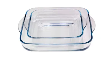 2er Set Auflaufform quadratisch