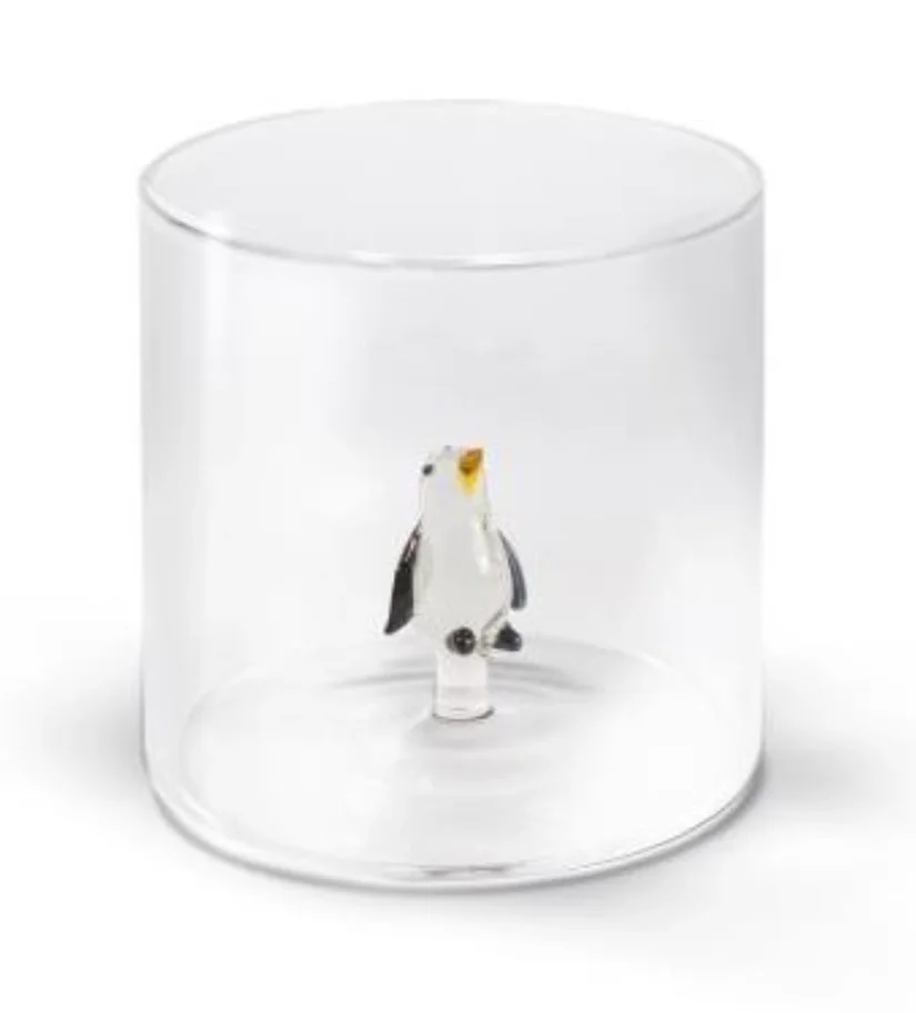 Glas aus Borosilikat 250ml Pinguin