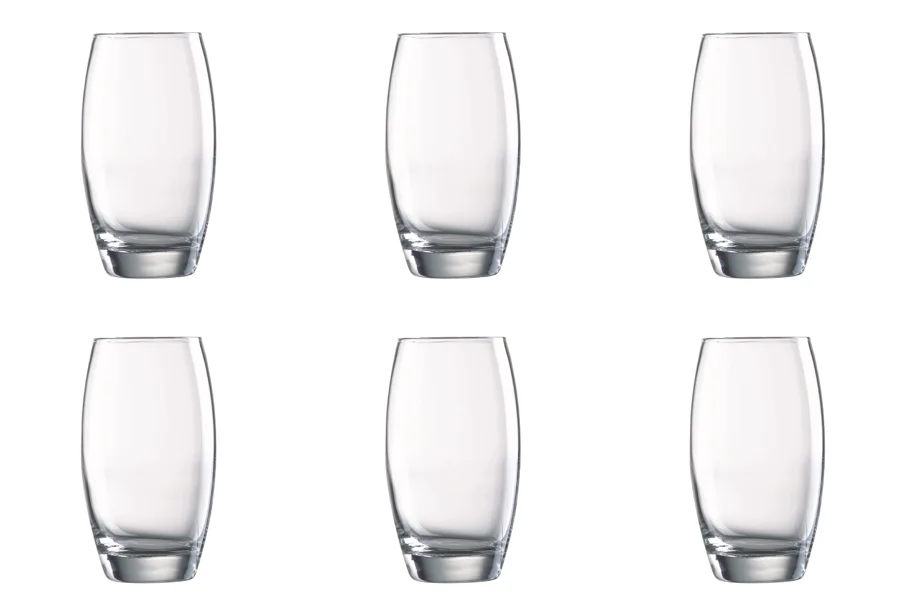 6er Set Salto Wasserglas 0.5lt D8.2cm H14.6cm