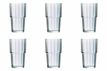 6er Set Norvege Trinkglas stapelbar 0.32lt