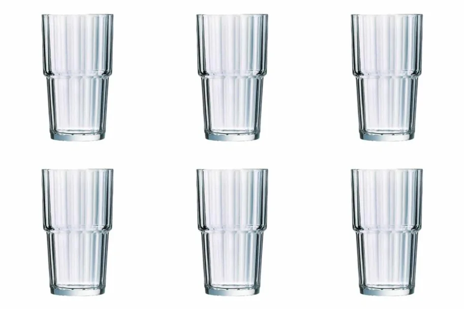 6er Set Norvege Trinkglas stapelbar 0.32lt