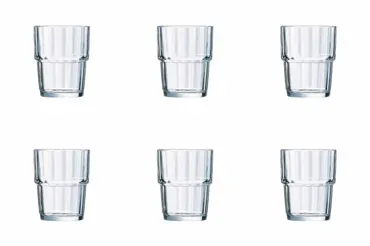 6er Set Norvege Trinkglas stapelbar 0.25lt
