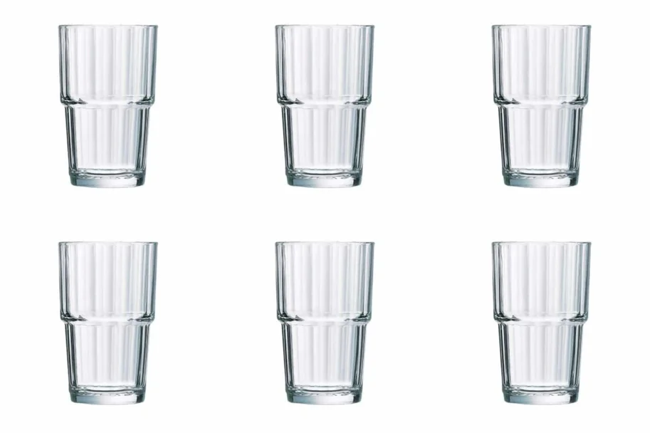 6er Set Norvege Trinkglas stapelbar 0.27lt