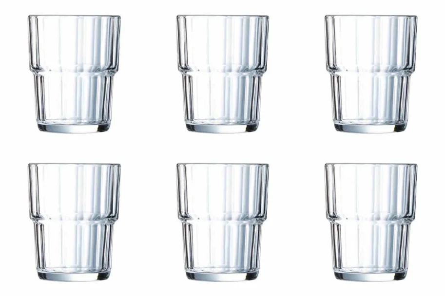 6er Set Norvege Trinkglas stapelbar 0.16lt