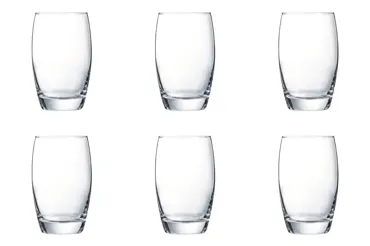 6er Set Salto Wasserglas 0.35lt D7.6cm H12.1cm