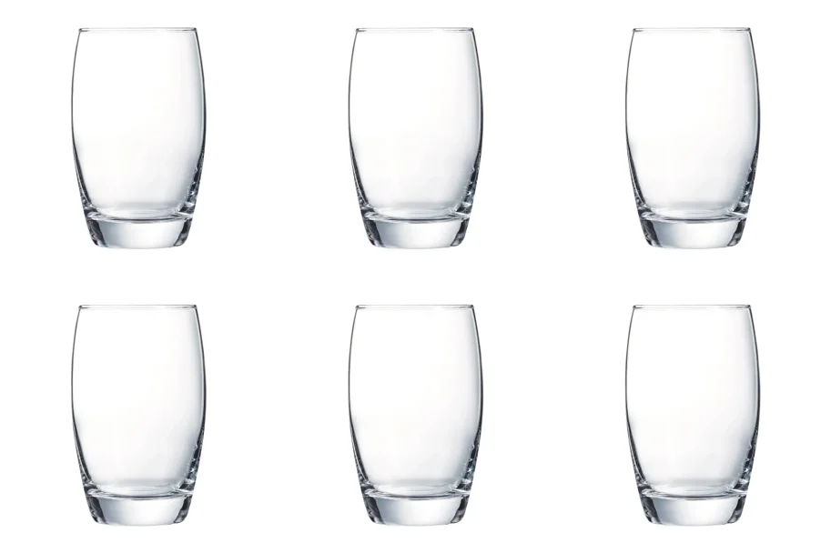 6er Set Salto Wasserglas 0.35lt D7.6cm H12.1cm