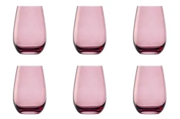 6er Set Elements Longdrink Becher 465ml Flieder