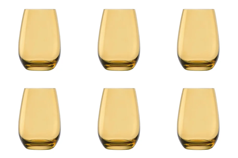 6er Set Elements Longdrink Becher 465ml Bernstein