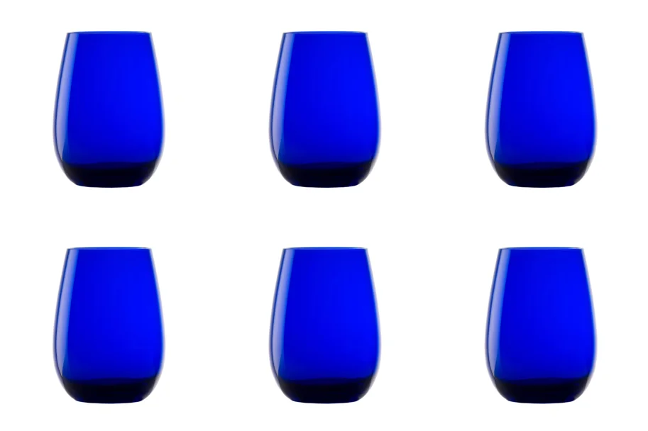 6er Set Elements Longdrink Becher 465ml Kobaltblau