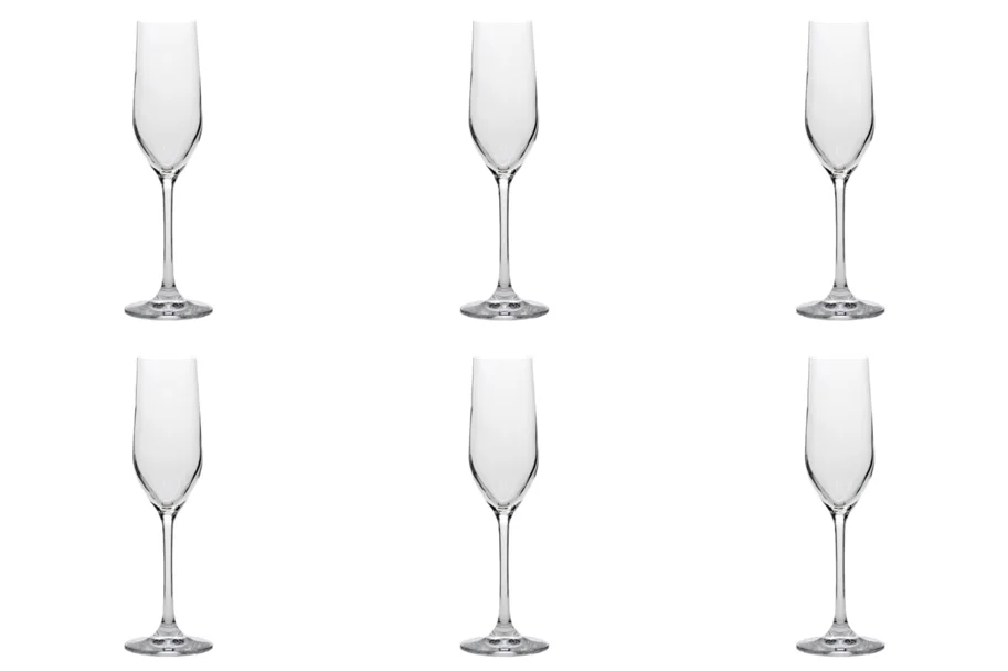 6er Set Grand Cuvée Sektkelch, 1dl geeicht, 185ml h:219mm