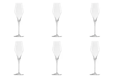 6er Set Quatrophil Champagnerkelch 292ml 1dl geeicht