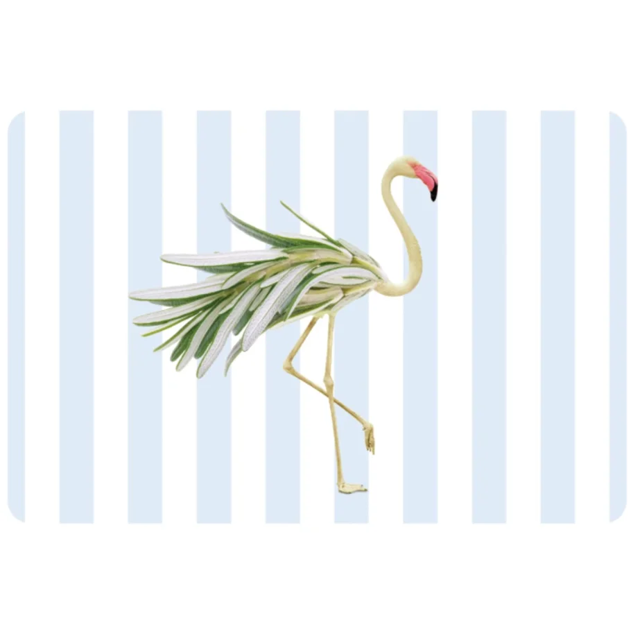 Tischset beidseitig bedruckt Flamingo PVC
