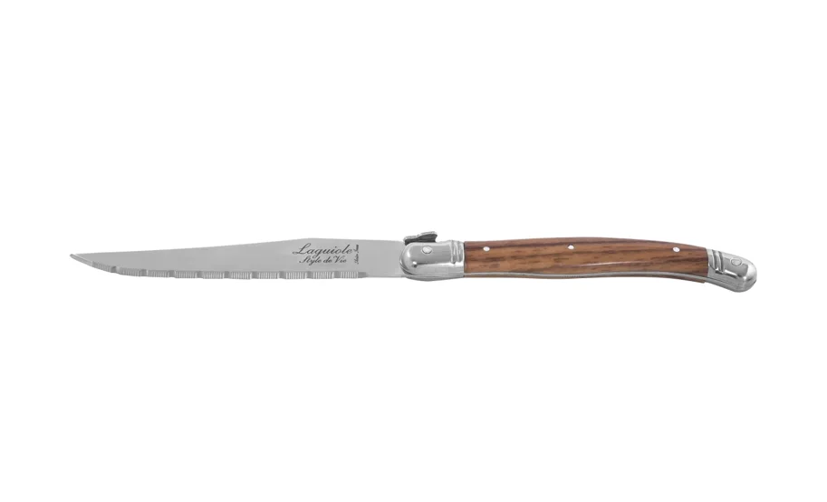 6tlg. Steakmesserset Wood mit Messerblock