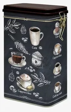 Barista Kaffeedose 13x8x21cm Blech