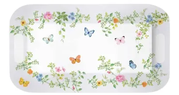 Dancing Butterflies Tablett mit Griffen 40x21cm