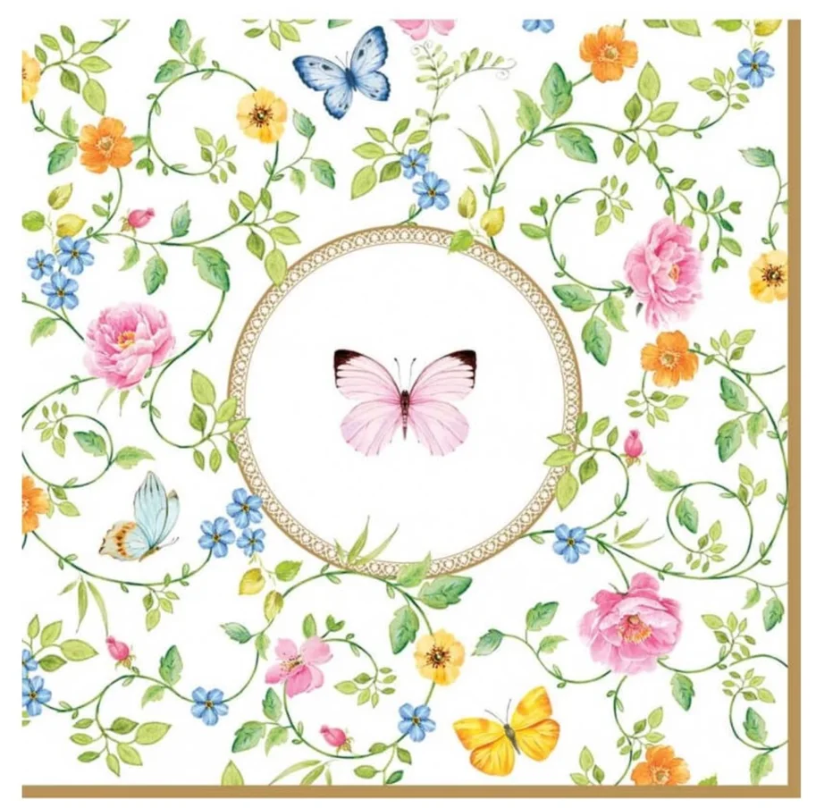 Dancing Butterflies Papierservietten 20er Pack 33x33cm