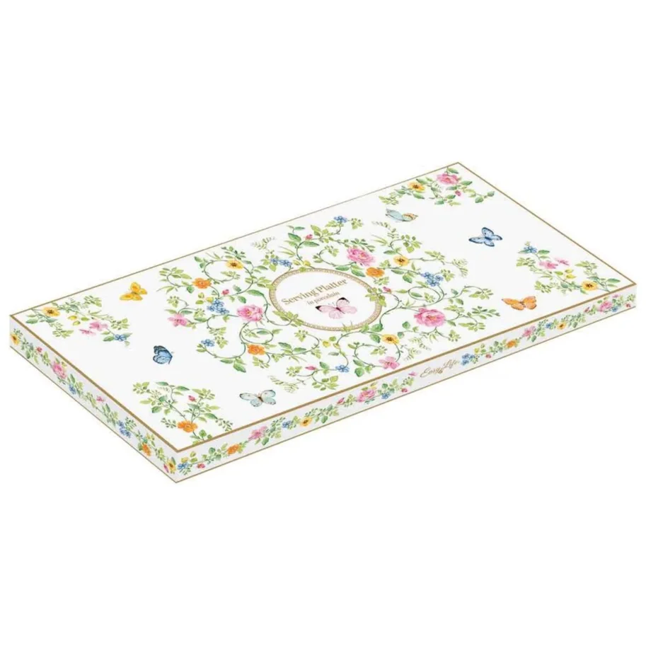 Dancing Butterflies Servierplatte 36x14.5cm Porzellan