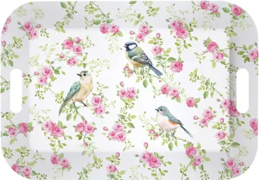 Spring Time Tablett mit Griffen 47x33cm