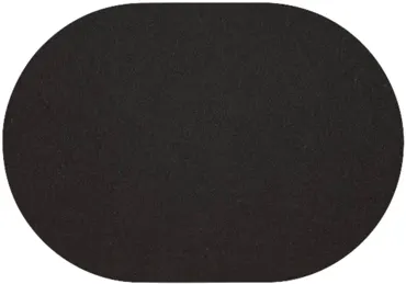 Wollfilz Tischset Schwarz oval 34x42cm