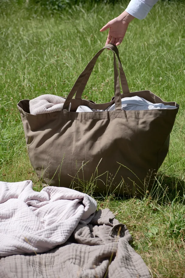 Big Long Tasche 35x45x90cm clay Biobaumwolle