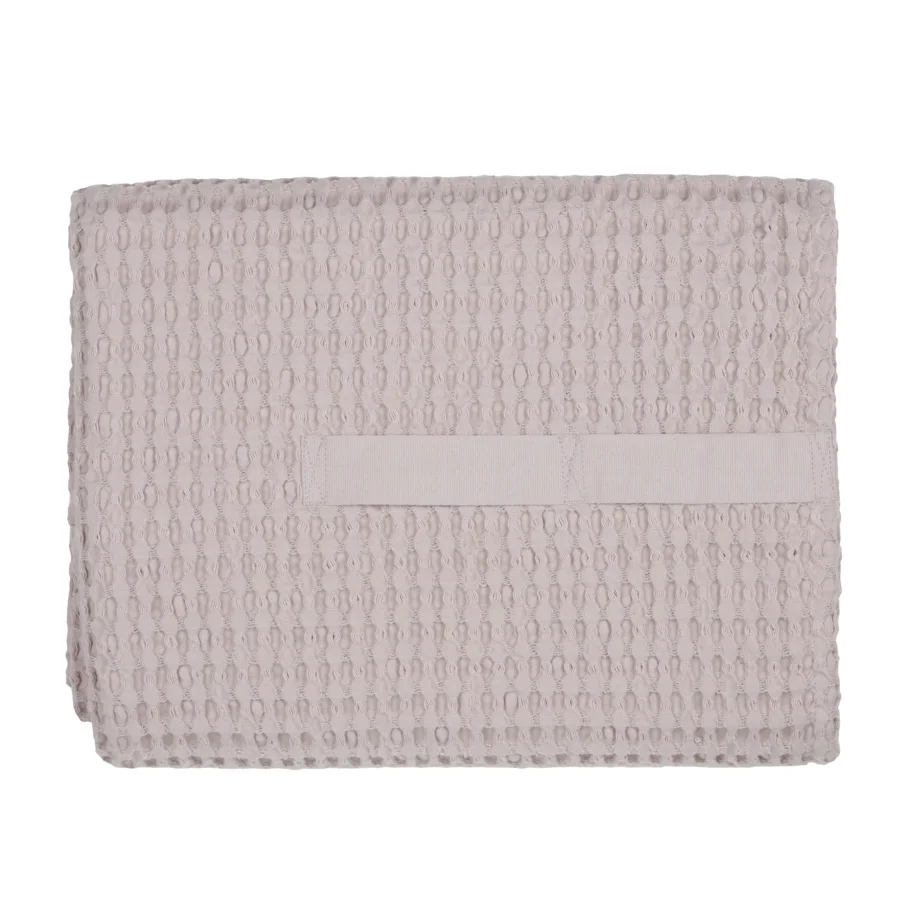 Big Waffle Badetuch 100x150cm dusty lavendel Biobaumwolle