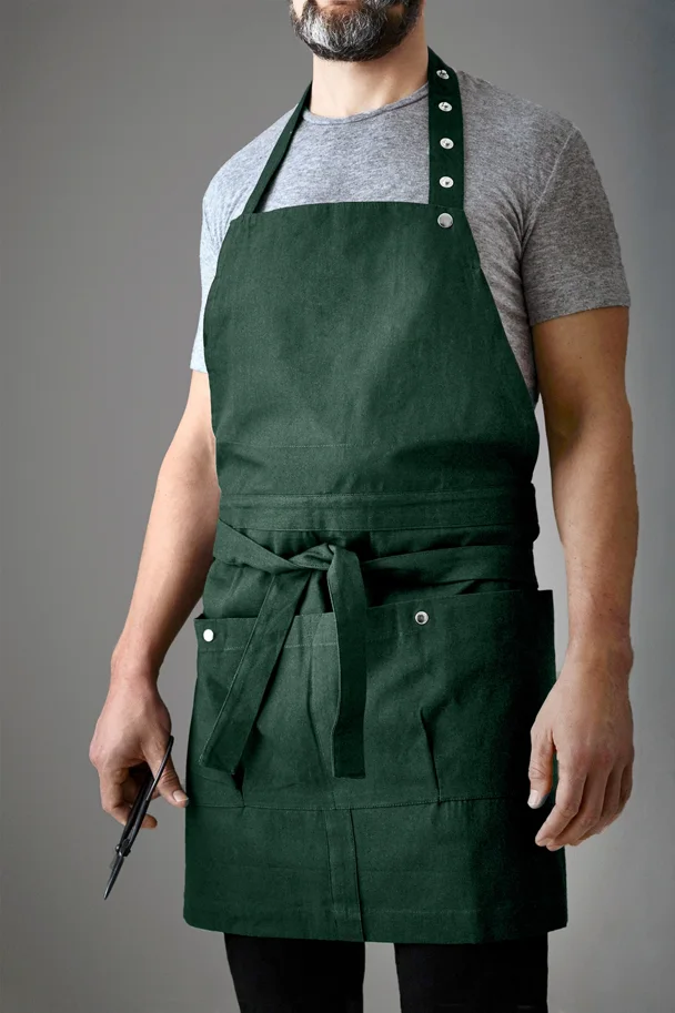 Creative Kochschürze 100x74cm dark green Biobaumwolle