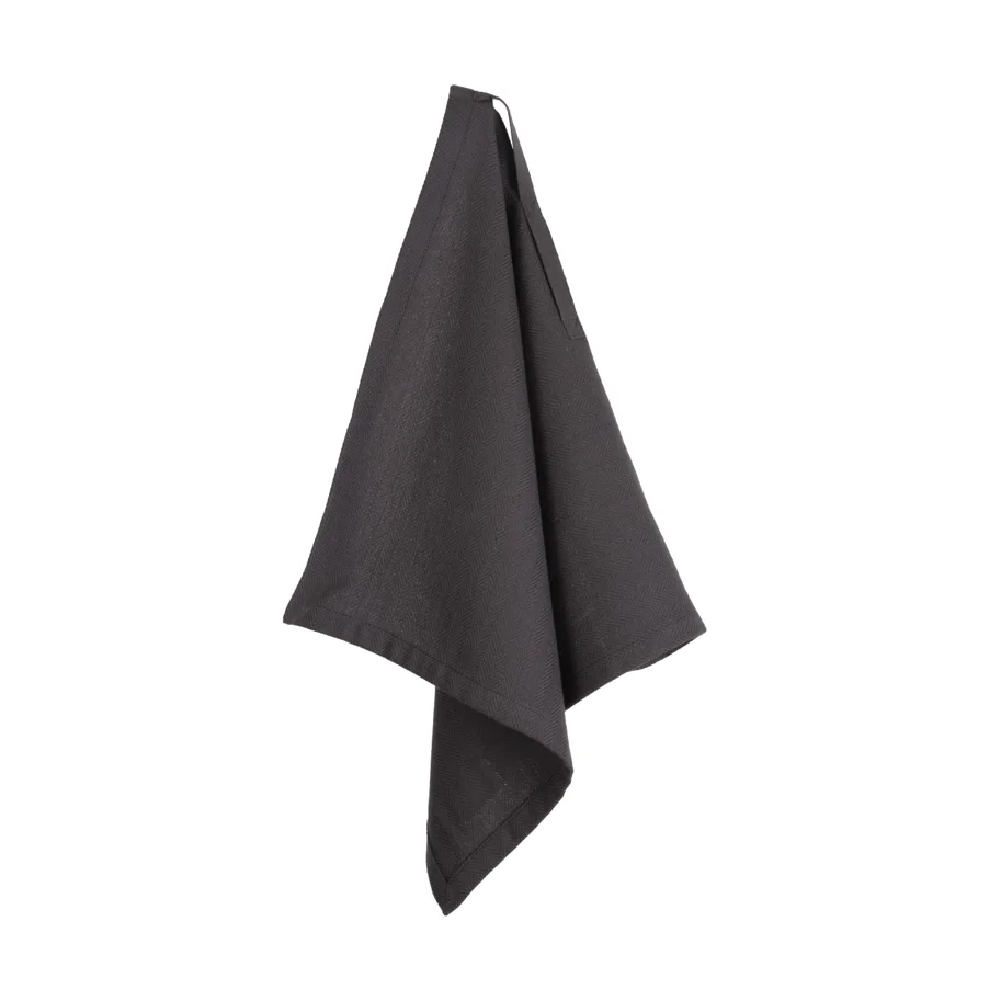 Dinner 4er Set Stoffserviette 35x40cm dark grey Biobaumwolle