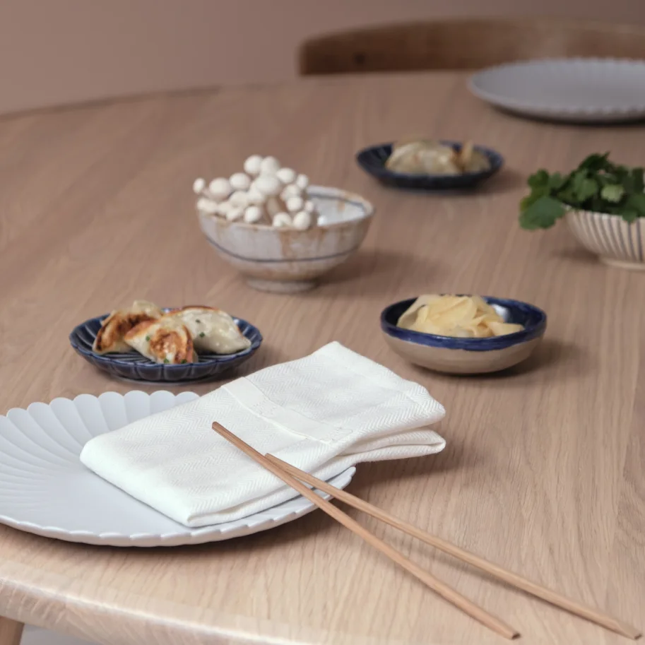 Dinner 4er Set Stoffserviette 35x40cm natural white