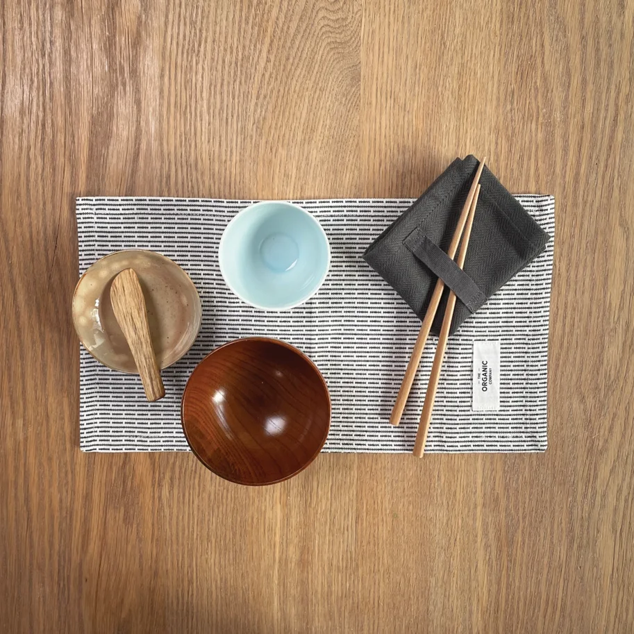 Everyday 4er Set Stoffserviette 20x20cm dark grey