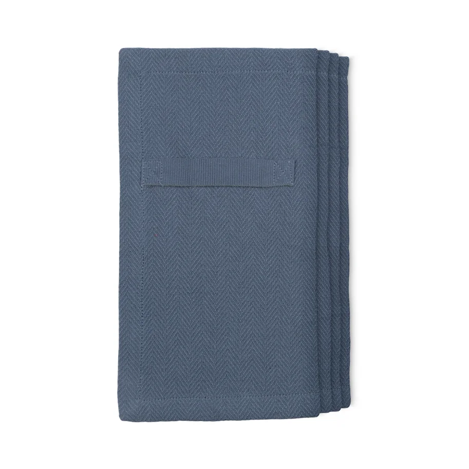 Everyday 4er Set Stoffserviette 20x20cm grey blue