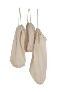 Food bag 3er Set Beutel stone Biobaumwolle