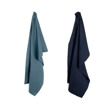 2er Set Geschirrtuch 53x86cm ocean Biobaumwolle