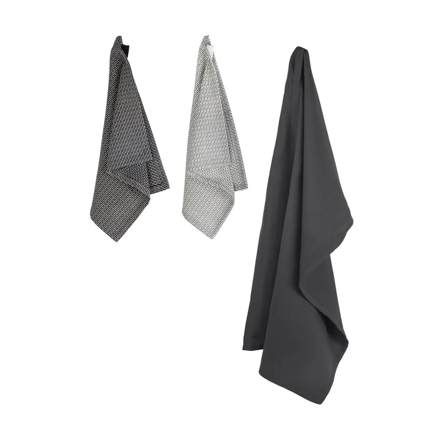 3er Set Geschirr- und Spültuch 53x86cm classic Biobaumwolle