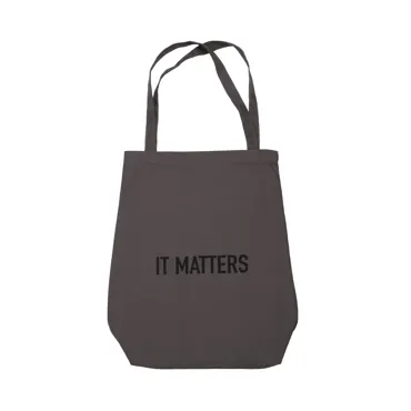 It Matters Tasche 50x35x15cm dark grey Biobaumwolle