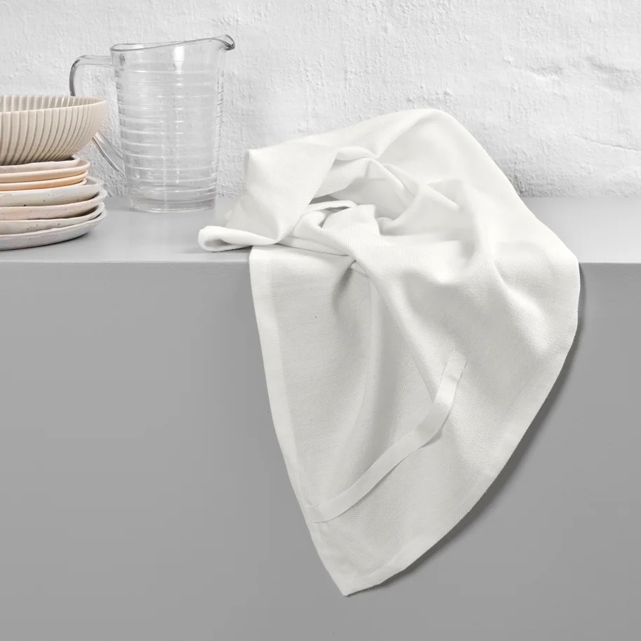Geschirrtuch 53x86cm natural white Biobaumwolle