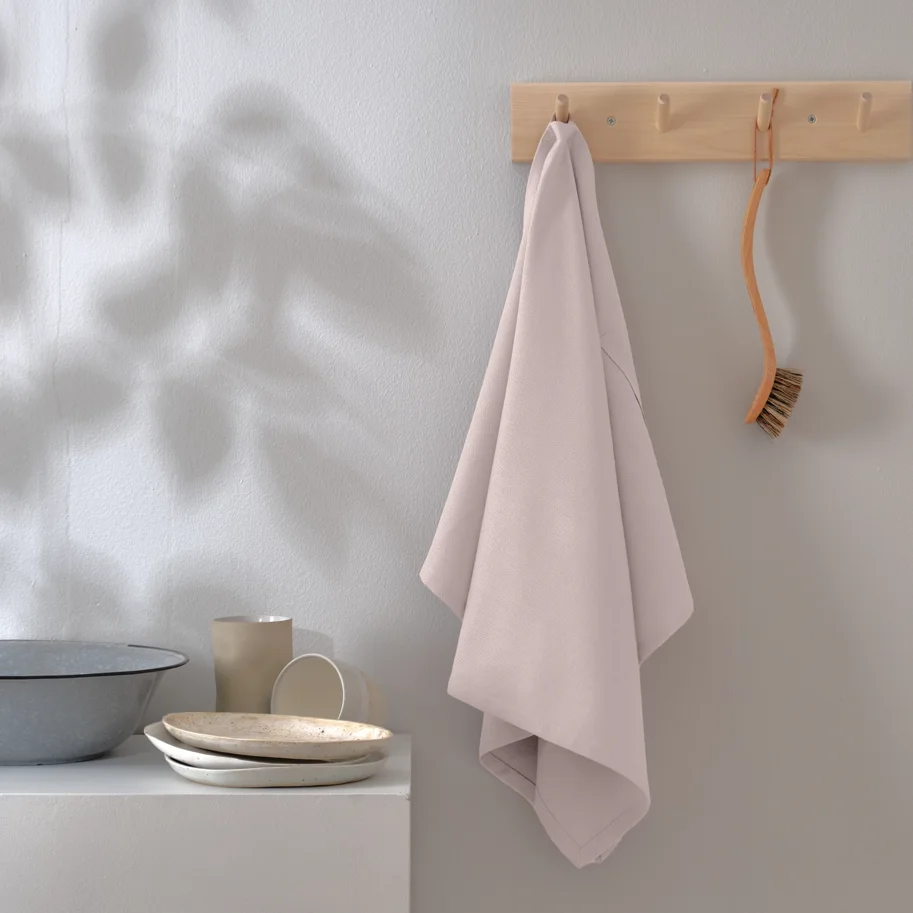 Geschirrtuch 53x86cm dusty lavendel Biobaumwolle