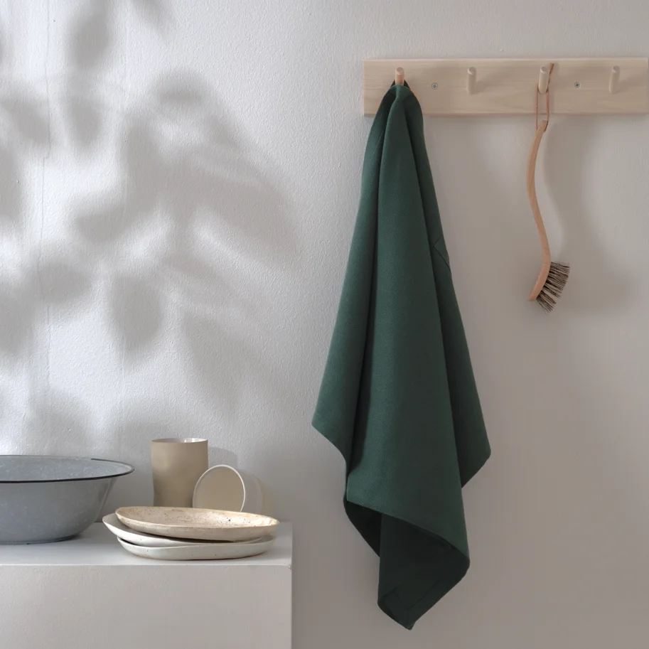 Geschirrtuch 53x86cm dark green Biobaumwolle