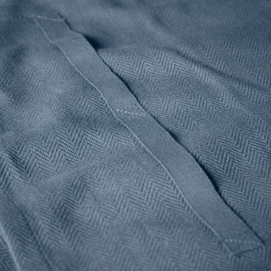Geschirrtuch 53x86cm grey blue Biobaumwolle