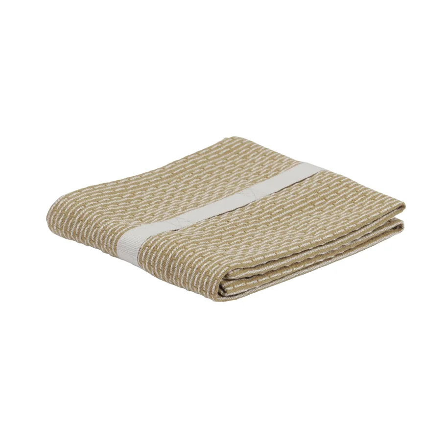 Geschirrtuch klein 35x60cm khaki stone Biobaumwolle