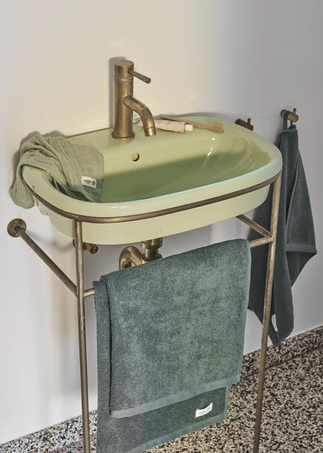 Mild Badetuch 70x140cm stone Biobaumwolle